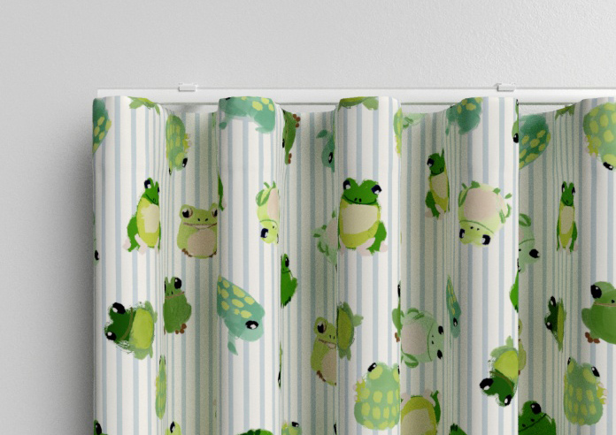 Wee Blue Bell Little Frogs, Pond - Made to Measure Curtains - Image 13